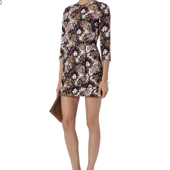 A.L.C Tordi Paisley Print Silk Tiered Dress 4 - Picture 9 of 11